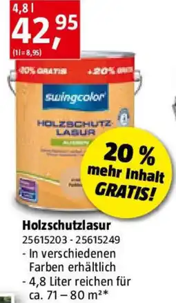 Bauhaus swingcolor Holzschutzlasur Angebot