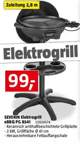 Bauhaus SEVERIN Elektrogrill eBBQ PG 8541 Angebot