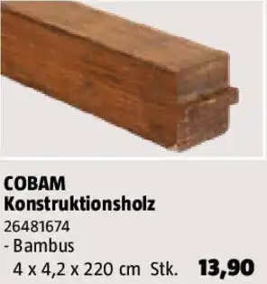 Bauhaus Cobam Konstruktionsholz Angebot