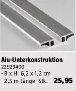 Bauhaus Alu-Unterkonstruktion Angebot