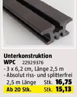 Bauhaus WPC Unterkonstruktion Angebot