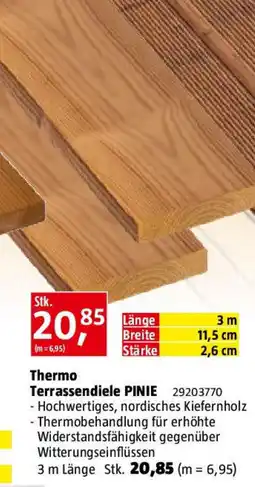 Bauhaus Thermo terrassendiele pinie Angebot