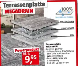 Bauhaus Terrassenplatte megadrain Angebot
