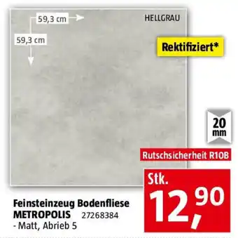 Bauhaus Feinsteinzeug bodenfliese metropolis Angebot