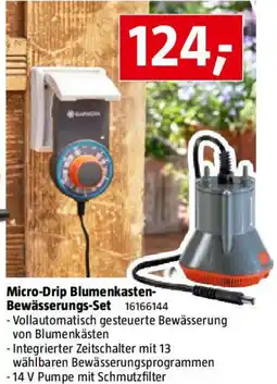 Bauhaus Micro Drip Blumenkasten Bewässerungs Set Angebot