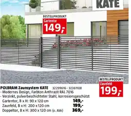 Bauhaus Polbram zaunsystem kate Angebot