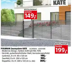 Bauhaus Polbram zaunsystem kate Angebot