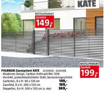 Bauhaus Polbram zaunsystem kate Angebot