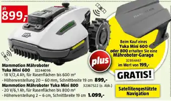 Bauhaus Mammotion Mähroboter Yuka Mini 600 Angebot