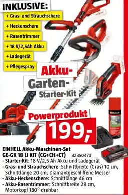 Bauhaus Einhell akku-maschinen set ge-gk 18 li kit Angebot