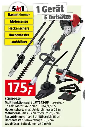 Bauhaus SCHEPPACH Multifunktionsgerät MTC42-5P Angebot