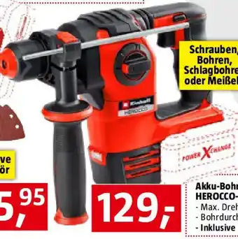 Bauhaus Einhell Professional Power X-Change 18V Akku-Kombihammer Herocco Professional Angebot