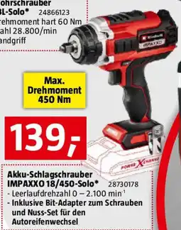 Bauhaus Akku-Schlagschrauber IMPAXXO 18/450-Solo Angebot