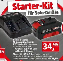 Bauhaus Einhell Power X-Change 18V Akku & Ladegerät PXC-Starter-Kit Angebot