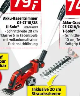Bauhaus Einhell Power X-Change 18V Akku-Grasschere CE-CG18/100 LI T-SOLO Angebot