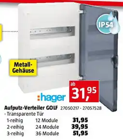 Bauhaus Aufputz-Verteiler Golf Angebot
