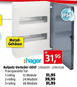 Bauhaus Aufputz-Verteiler Golf Angebot