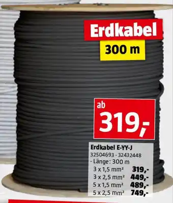 Bauhaus Erdkabel E-YY-J Angebot