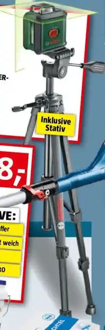 Bauhaus Bosch Kreuzlinienlaser UNIVER- SALLEVEL 360 Set Angebot