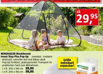 Bauhaus WINDHAGER Moskitonetz Insect Stop Plus Pop-Up Angebot