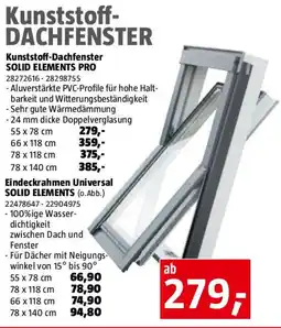 Bauhaus Kunststoff-dachfenster solid elements pro Angebot