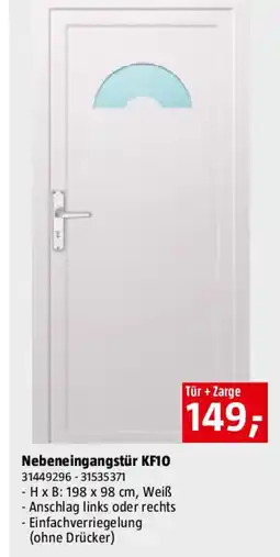 Bauhaus Nebeneingangstür KF10 Angebot