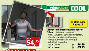 Bauhaus Sonnen- und Insektenschutz-Fenster IS Cool Angebot