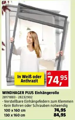 Bauhaus WINDHAGER PLUS Einhängerollo Angebot