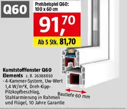 Bauhaus Kunststofffenster Q60 Elements Angebot