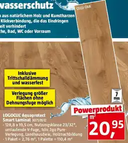 Bauhaus LOGOCLIC Aquaprotect Smart Laminat Angebot