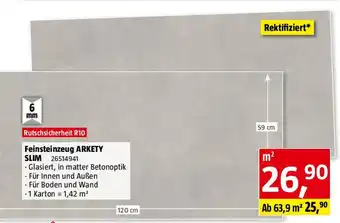 Bauhaus Feinsteinzeug arkety slim Angebot