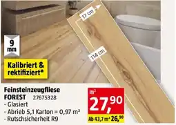 Bauhaus Feinsteinzeugfliese forest Angebot