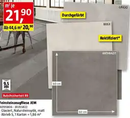 Bauhaus Feinsteinzeugfliese JEM Angebot