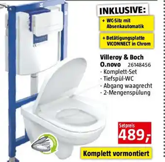 Bauhaus Villeroy & Boch O.novo Wand-WC-Set Angebot