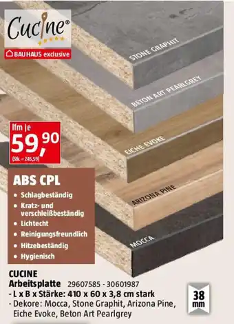 Bauhaus Cucine Arbeitsplatte Angebot