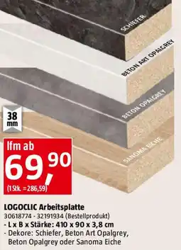 Bauhaus LOGOCLIC Arbeitsplatte Angebot