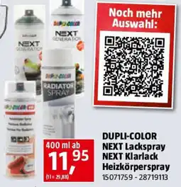 Bauhaus DUPLI-COLOR NEXT Lackspray NEXT Klarlack Heizkörperspray Angebot