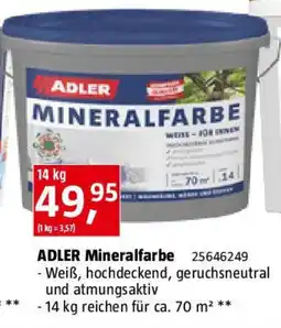 Bauhaus ADLER Mineralfarbe Angebot