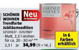 Bauhaus SCHÖNER WOHNEN Trendfarbe Jubiläumsedition Angebot