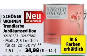 Bauhaus SCHÖNER WOHNEN Trendfarbe Jubiläumsedition Angebot
