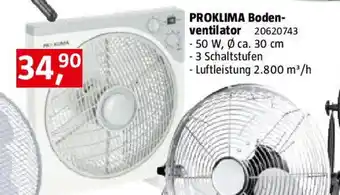 Bauhaus PROKLIMA Boden ventilator Angebot