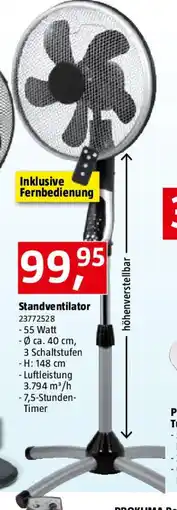 Bauhaus Standventilator Angebot