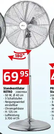 Bauhaus Standventilator RETRO Angebot