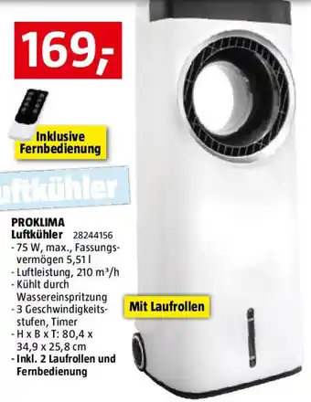 Bauhaus PROKLIMA Luftkühler Angebot