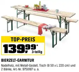 OBI Bierzelt garnitur Angebot