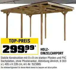 OBI Holz einzelcarport Angebot