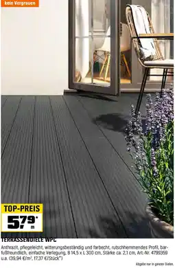 OBI Terrassendiele wpc Angebot
