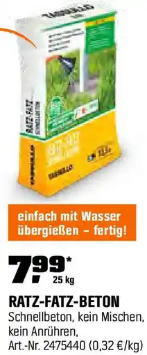 OBI Ratz fatz beton Angebot