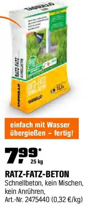 OBI Ratz fatz beton Angebot