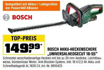 OBI Bosch akku-heckenschere universalhedgecut 18-55 Angebot